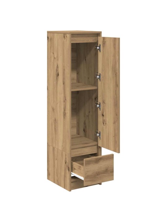 Vysoká deska řemeslnický dub 29,5x34x119,5cm dřevěná konstrukce