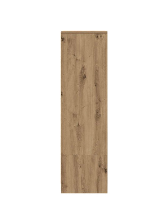 Vysoká deska řemeslnický dub 29,5x34x119,5cm dřevěná konstrukce