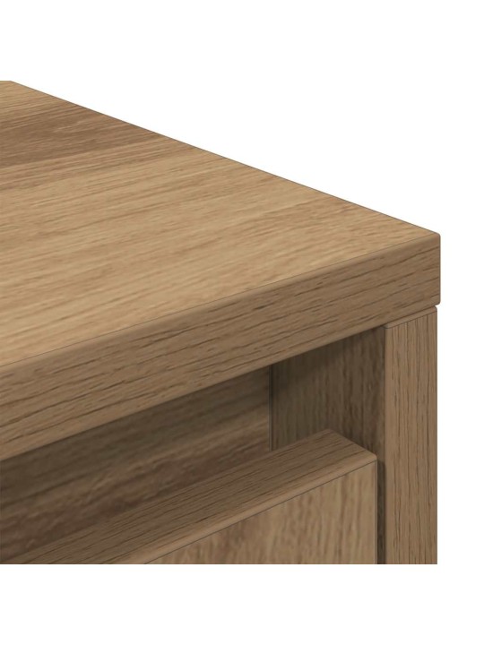 Vysoká deska řemeslnický dub 29,5x34x119,5cm dřevěná konstrukce