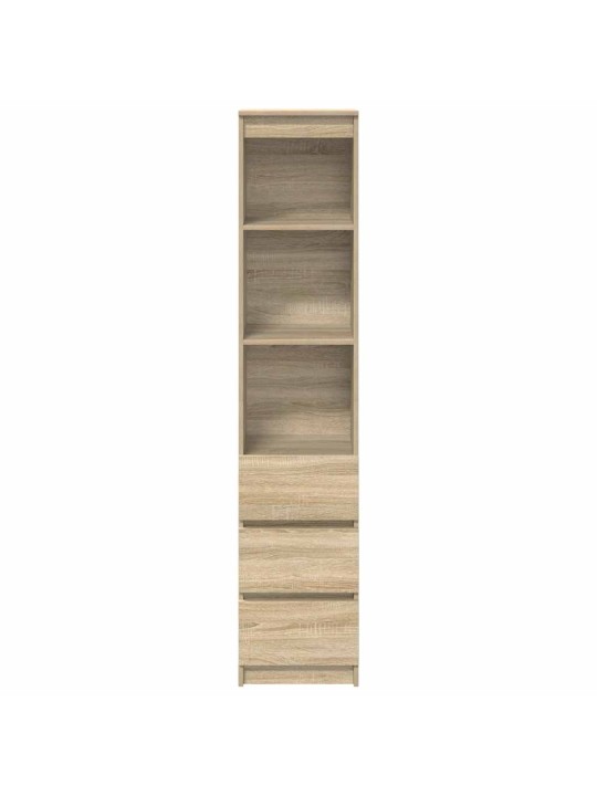 Vysoká deska sonoma dub 37,5x35x180 cm dřevěná konstrukce