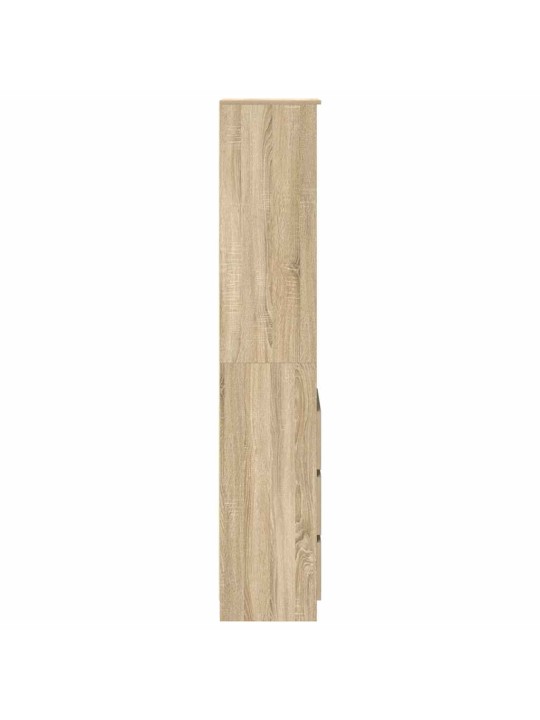 Vysoká deska sonoma dub 37,5x35x180 cm dřevěná konstrukce