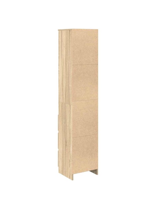 Vysoká deska sonoma dub 37,5x35x180 cm dřevěná konstrukce