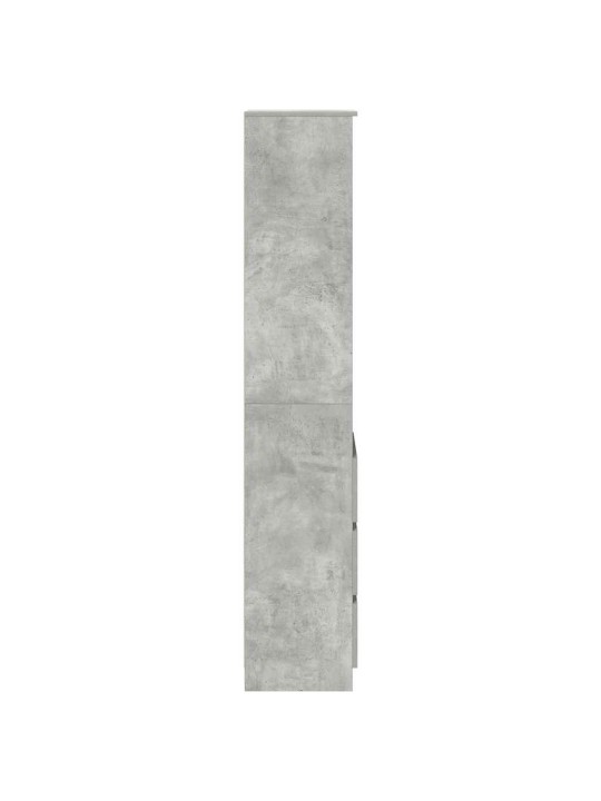 Highboard concrete grey 37,5x35x180 cm dřevěná konstrukce