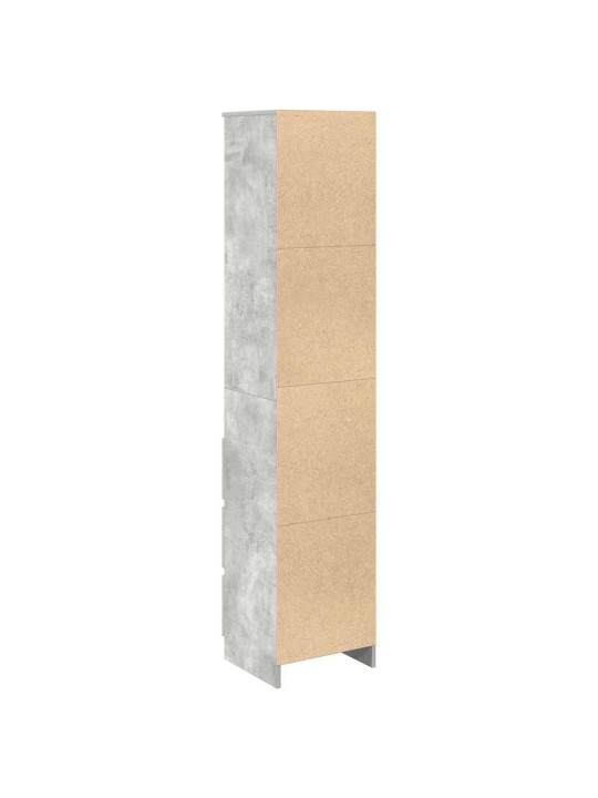 Highboard concrete grey 37,5x35x180 cm dřevěná konstrukce