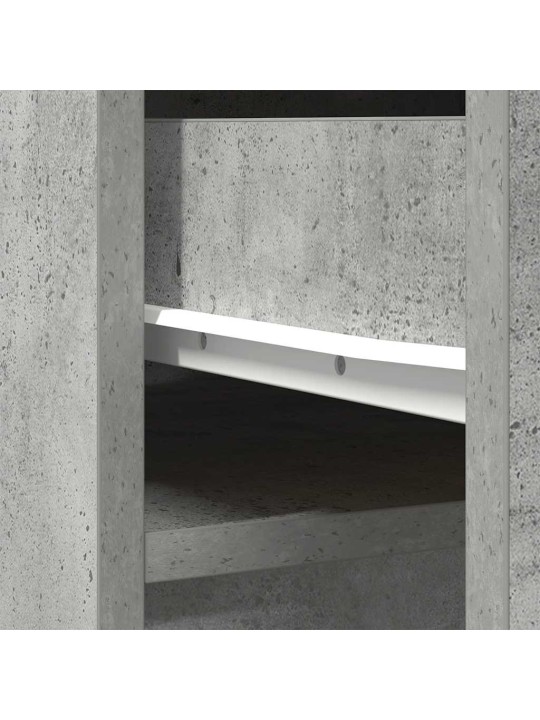 Highboard concrete grey 37,5x35x180 cm dřevěná konstrukce