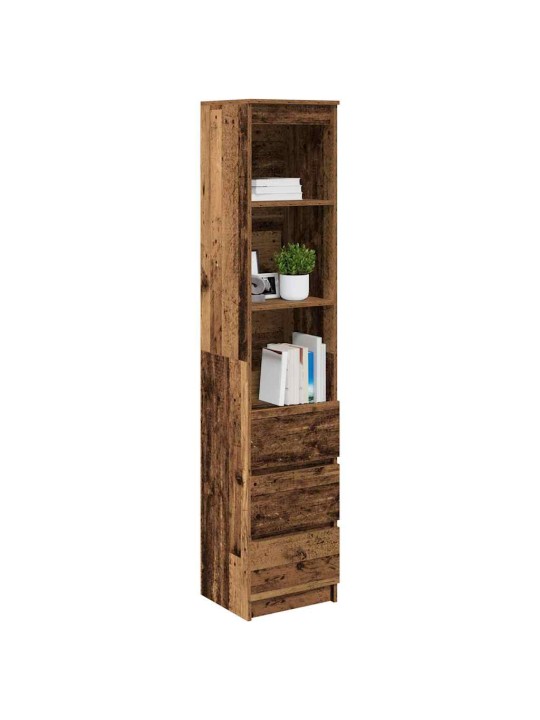 Vysoká deska old wood 37,5x35x180 cm dřevěná konstrukce