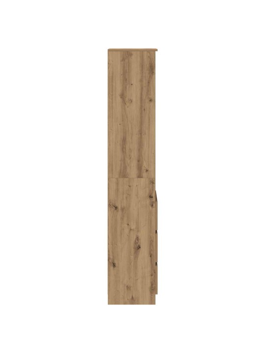 Vysoká deska artisan dub 37,5x35x180 cm dřevěná konstrukce