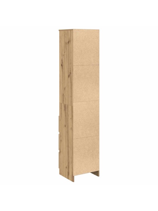 Vysoká deska artisan dub 37,5x35x180 cm dřevěná konstrukce