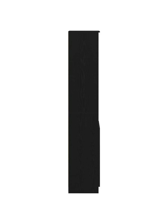 Vysoká deska černý dub 37,5x35x180 cm dřevěná konstrukce