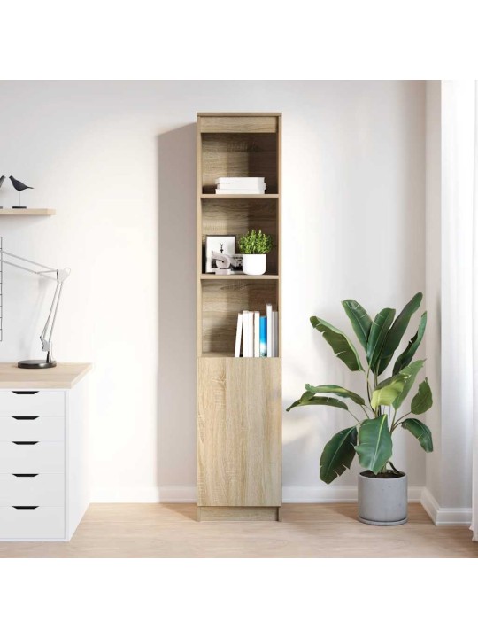 Vysoká deska sonoma dub 37,5x35x180 cm dřevěná konstrukce