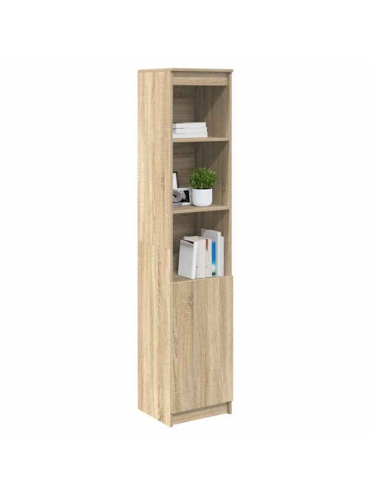 Vysoká deska sonoma dub 37,5x35x180 cm dřevěná konstrukce