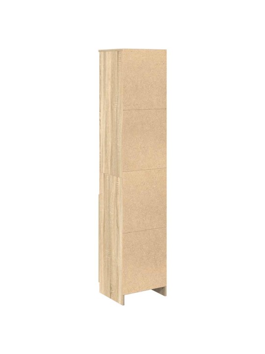Vysoká deska sonoma dub 37,5x35x180 cm dřevěná konstrukce