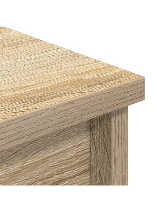 Vysoká deska sonoma dub 37,5x35x180 cm dřevěná konstrukce