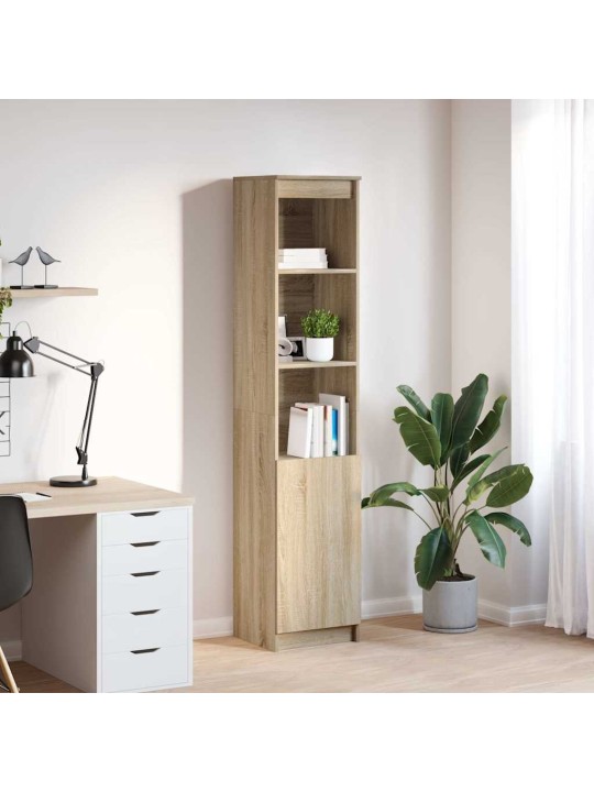 Vysoká deska sonoma dub 37,5x35x180 cm dřevěná konstrukce