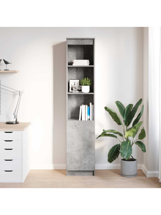 Highboard concrete grey 37,5x35x180 cm dřevěná konstrukce