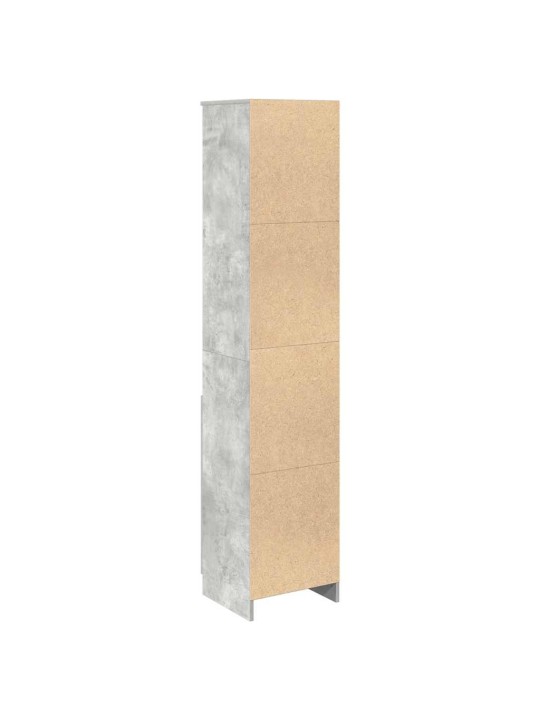 Highboard concrete grey 37,5x35x180 cm dřevěná konstrukce