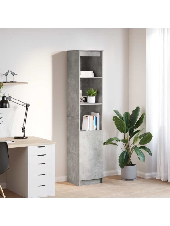 Highboard concrete grey 37,5x35x180 cm dřevěná konstrukce