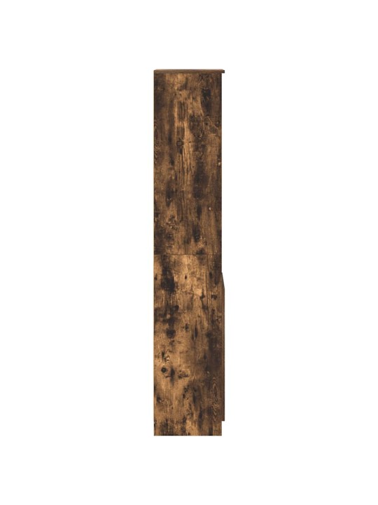 Vysoká deska smoked oak 37,5x35x180 cm dřevěná konstrukce