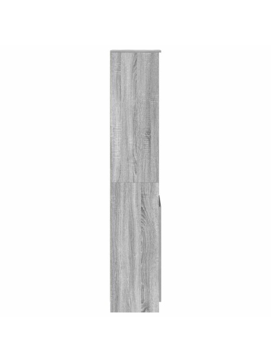 Vysoká deska grey sonoma 37,5x35x180 cm dřevěná konstrukce