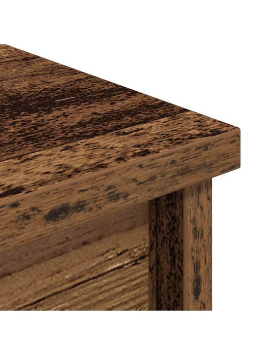 Vysoká deska old wood 37,5x35x180 cm dřevěná konstrukce