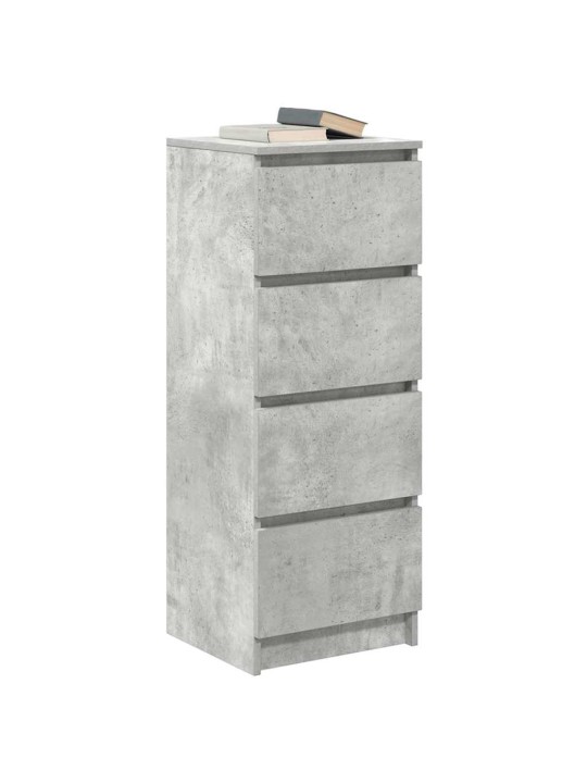 Příborník betonově šedý 37,5x35x99 cm kompozitní dřevo