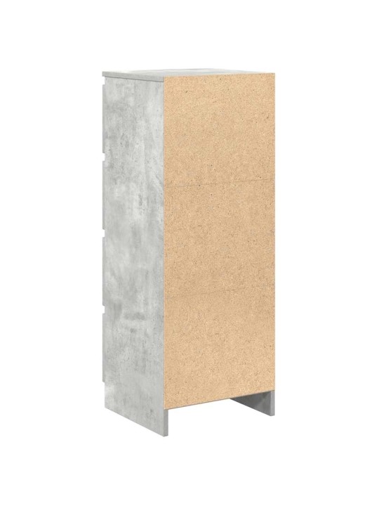 Příborník betonově šedý 37,5x35x99 cm kompozitní dřevo