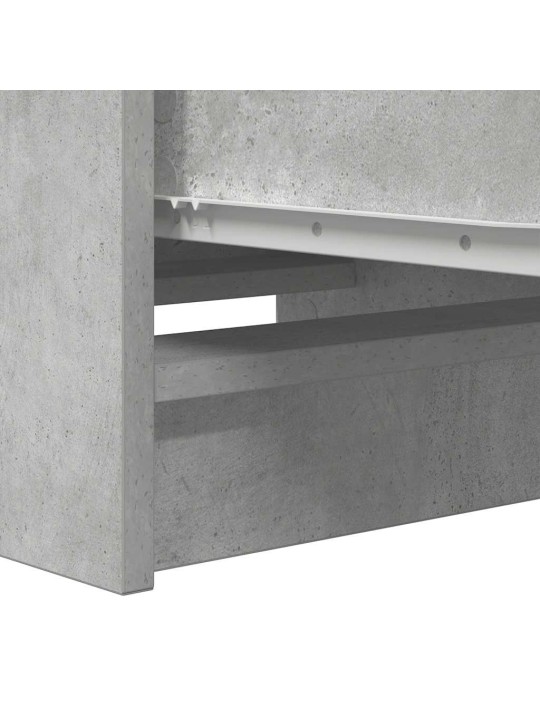 Příborník betonově šedý 37,5x35x99 cm kompozitní dřevo