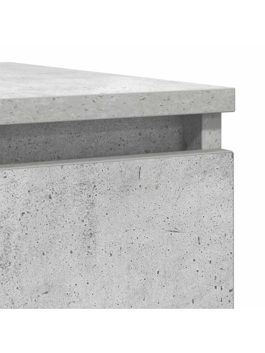 Příborník betonově šedý 37,5x35x99 cm kompozitní dřevo