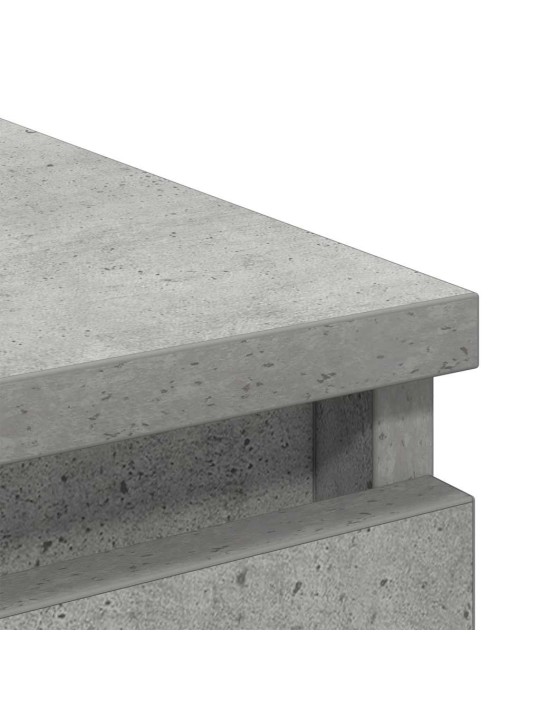 Příborník betonově šedý 37,5x35x76 cm kompozitní dřevo