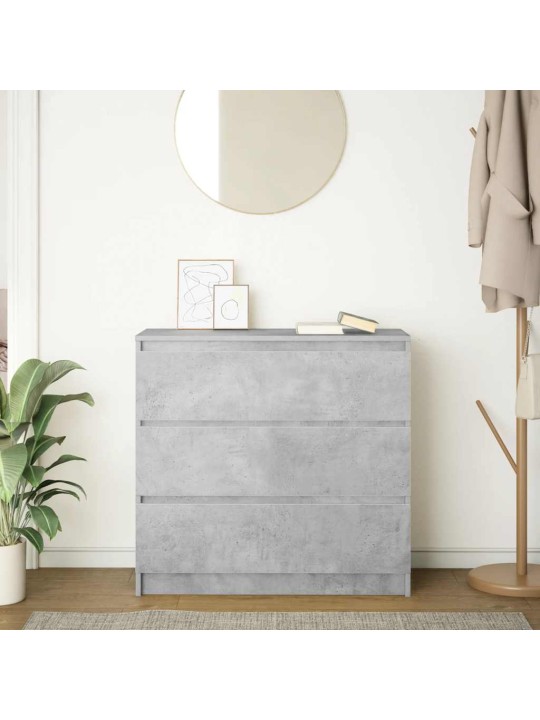 Příborník betonově šedý 80x35x76 cm kompozitní dřevo