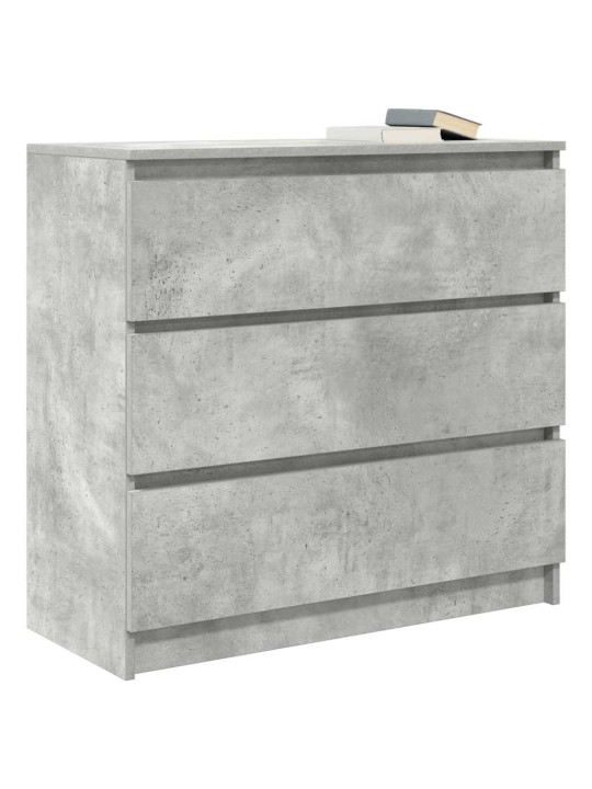 Příborník betonově šedý 80x35x76 cm kompozitní dřevo