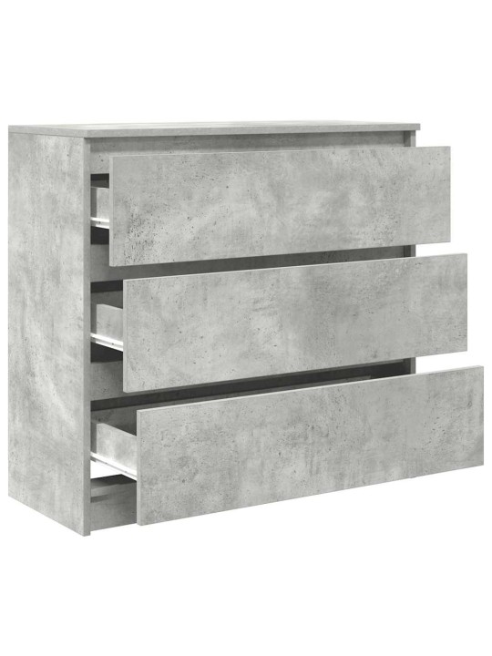 Příborník betonově šedý 80x35x76 cm kompozitní dřevo