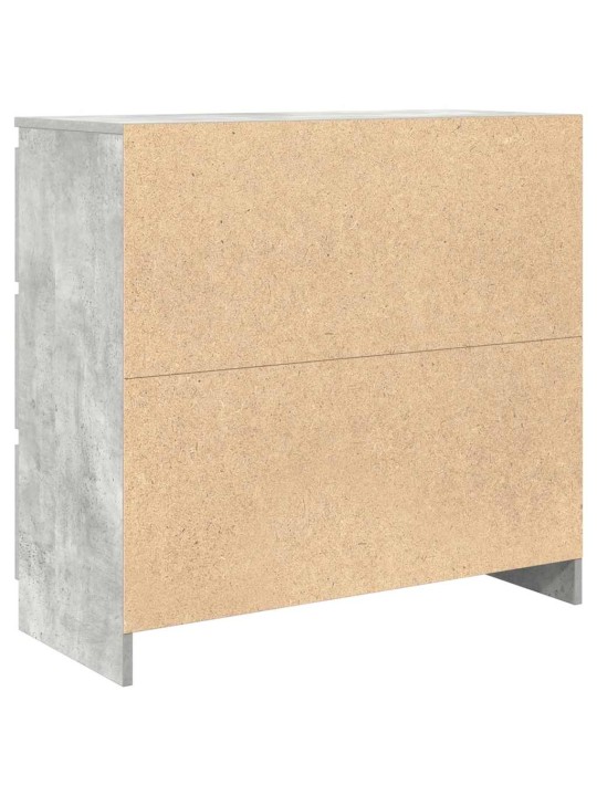 Příborník betonově šedý 80x35x76 cm kompozitní dřevo
