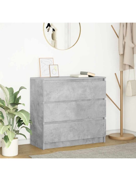 Příborník betonově šedý 80x35x76 cm kompozitní dřevo