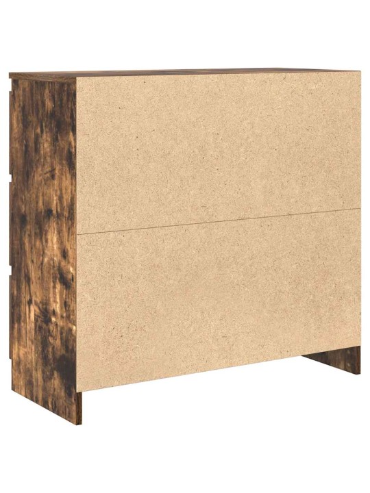 Příborník kouřový dub 80x35x76 cm kompozitní dřevo
