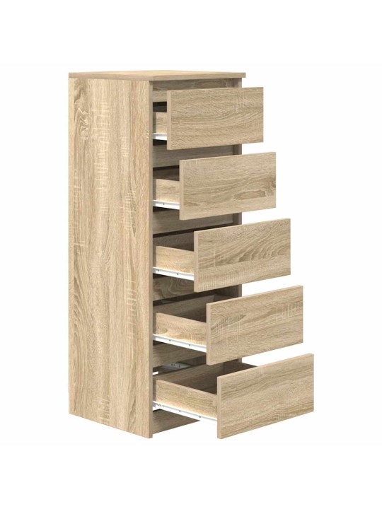 Příborník se zásuvkami dub sonoma 37,5x35x99cm kompozitní dřevo