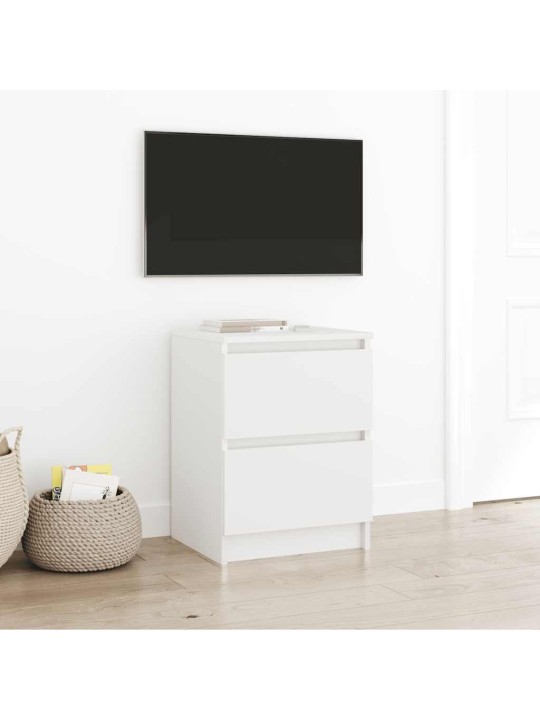 Tv skříňka bílá 40x35x54 cm kompozitní dřevo