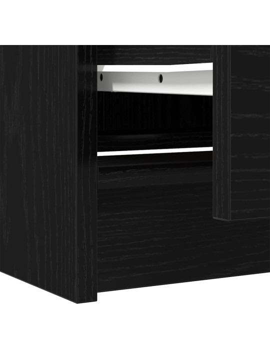 Tv skříňka černá 40x35x54 cm kompozitní dřevo