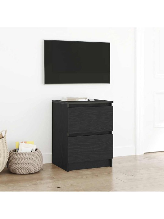 Tv skříňka černá 40x35x54 cm kompozitní dřevo