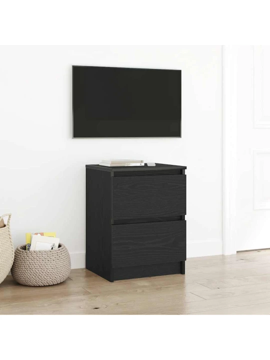 Tv skříňka černá 40x35x54 cm kompozitní dřevo