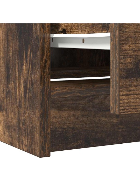 Tv skříňka kouřový dub 40x35x54 cm kompozitní dřevo