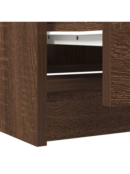 Tv skříňka hnědý dub 40x35x54 cm kompozitní dřevo