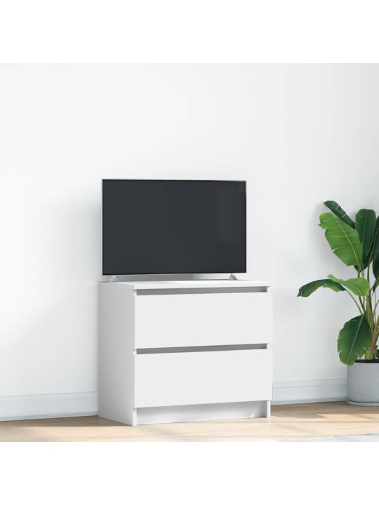 Tv skříňka bílá 60x35x54 cm kompozitní dřevo