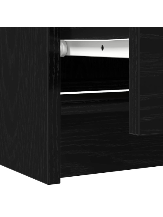 Tv skříňka černá 60x35x54 cm kompozitní dřevo