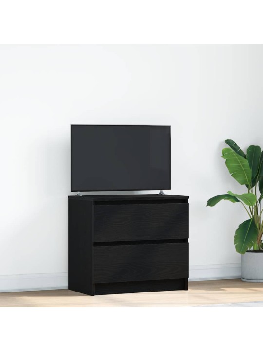 Tv skříňka černá 60x35x54 cm kompozitní dřevo