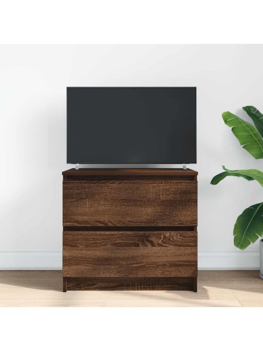 Tv skříňka hnědý dub 60x35x54 cm kompozitní dřevo