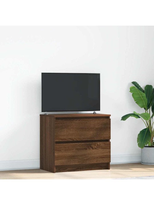 Tv skříňka hnědý dub 60x35x54 cm kompozitní dřevo