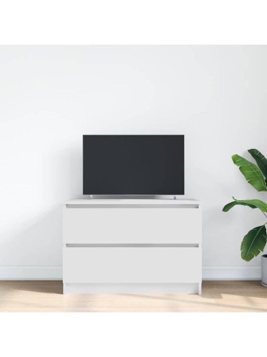 Tv skříňka bílá 80x35x54 cm kompozitní dřevo