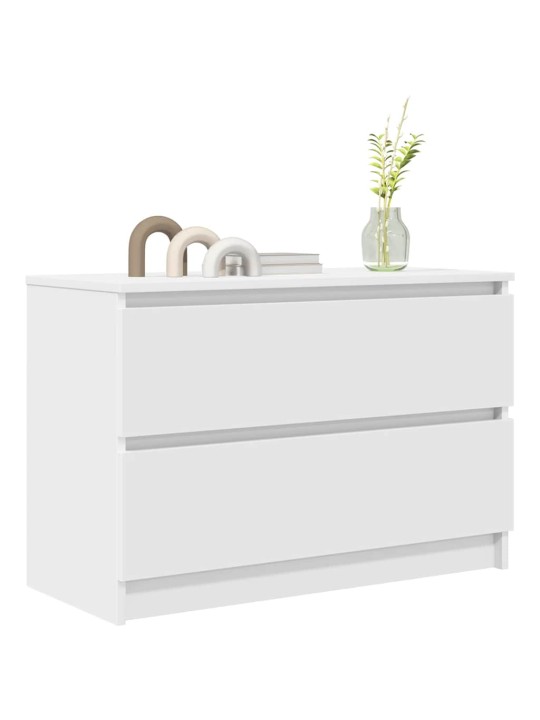 Tv skříňka bílá 80x35x54 cm kompozitní dřevo
