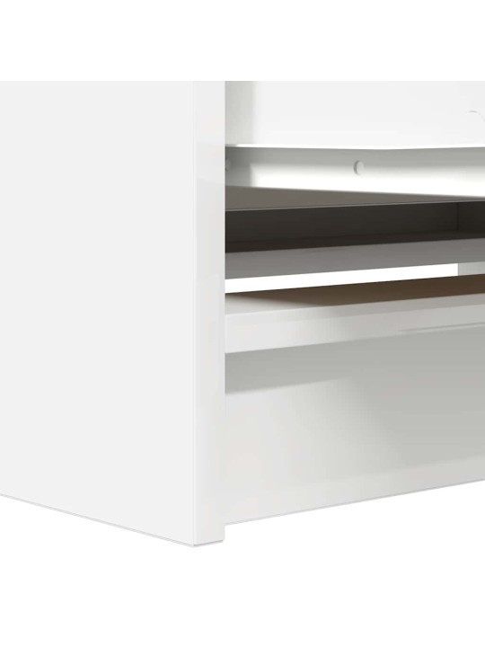 Tv skříňka bílá 80x35x54 cm kompozitní dřevo